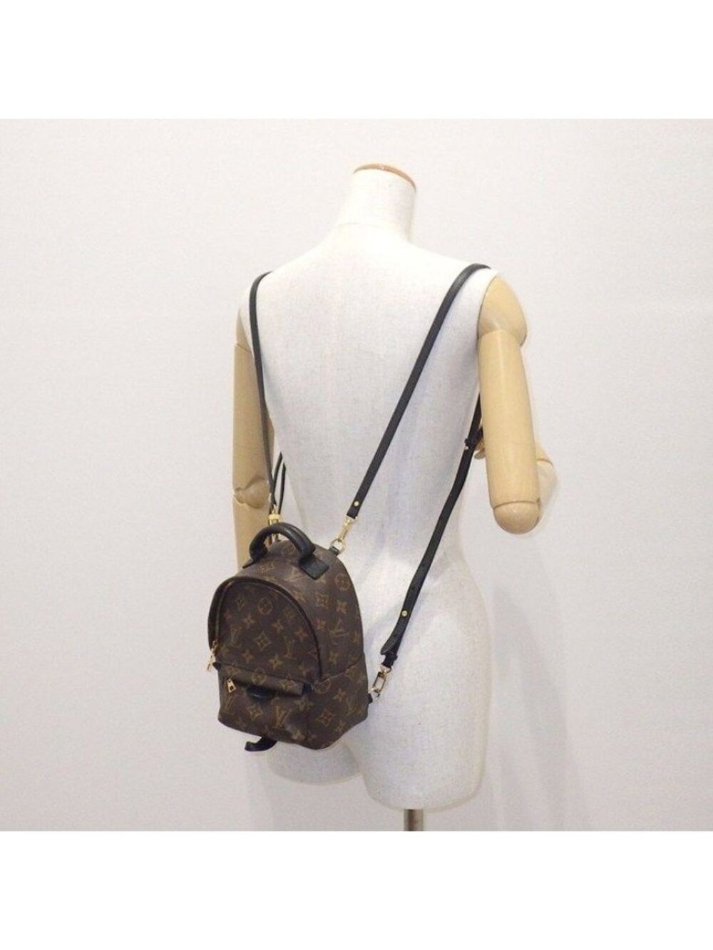 Louis Vuitton Backpack Palm Springs Mini Brown Monogram Canvas Leather - Picture 11 of 11